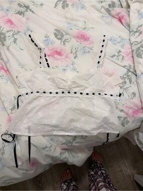 MAJORELLE Carmen White Eyelet Set